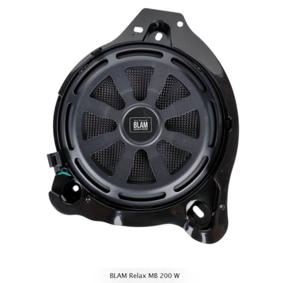 BLAM Relax MB 200 W Zestaw subwooferów o średnicy 200mm, mocy 150 W RMS każdy. Dedykowane do samochodów Mercedes-Benz